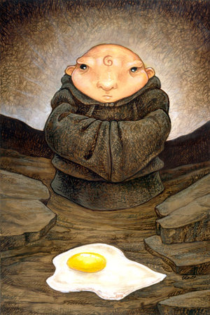 Ursula Vernon's 'Potato Priest vs. The Egg'