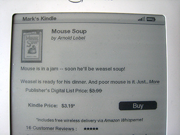 Kindle: Amazon's book details screen