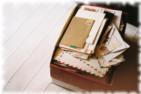 shoebox of letters