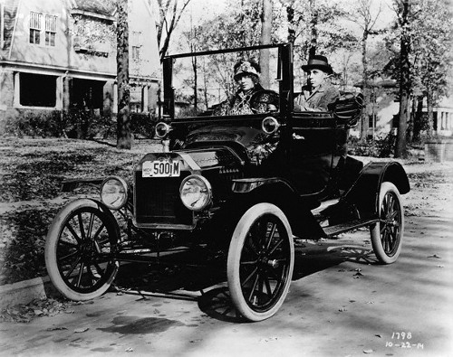 Trying out a Model T (image: Corbis, via Google Images)